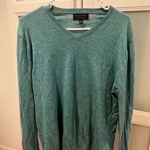 Banana Republic teal v neck sweater M